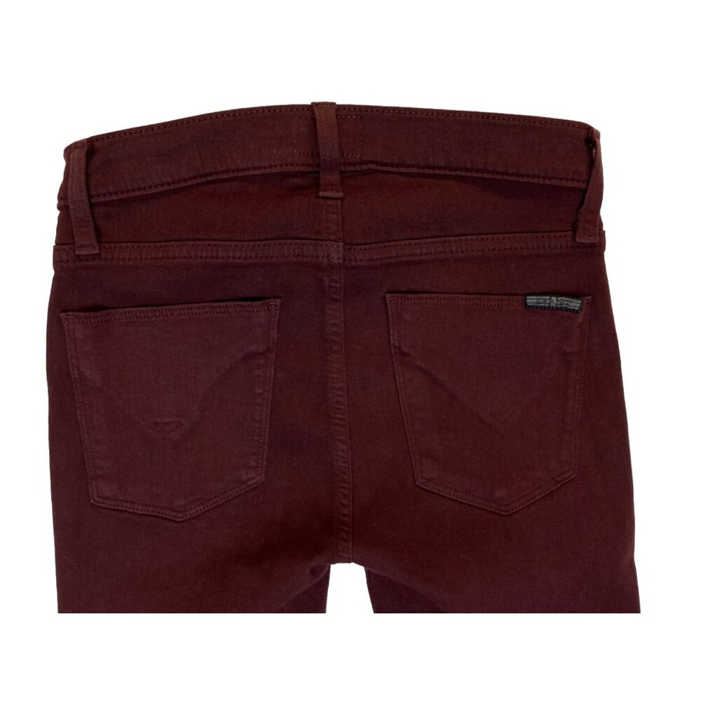 Hudson Jeans Size 25 x 28 Nico Midrise Super Skinny Burgundy Maroon, Womens - Picture 7 of 8